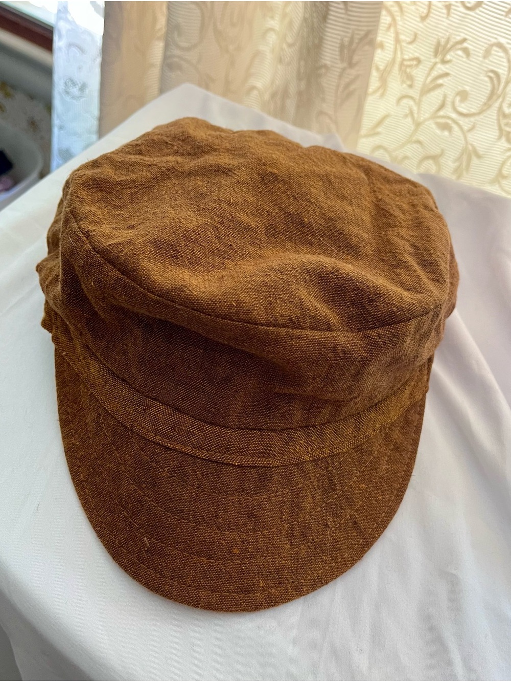 Terracotta Linen Blend Cap - Picture 3 of 6
